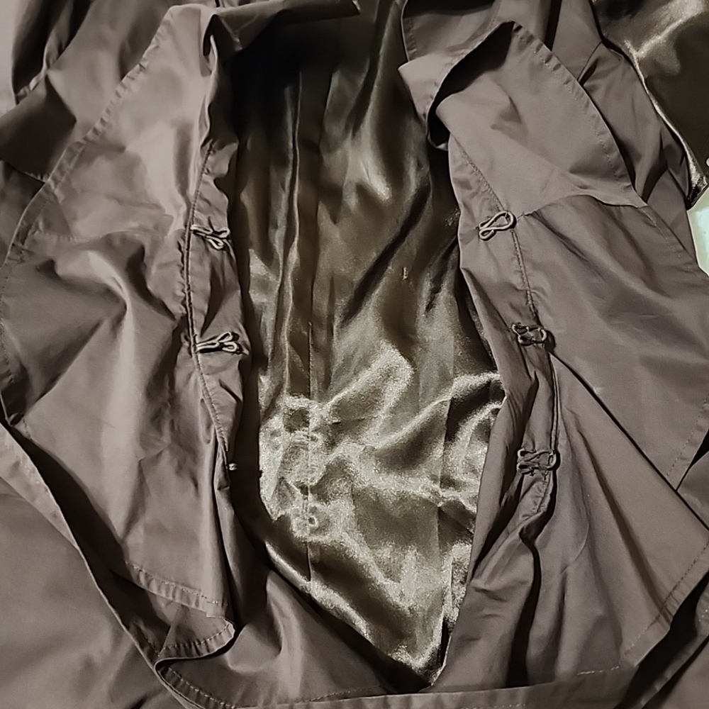bebe Dark Brown Trench Coat - Picture 7 of 13